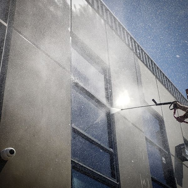 Exterior Building Washing in Mequon