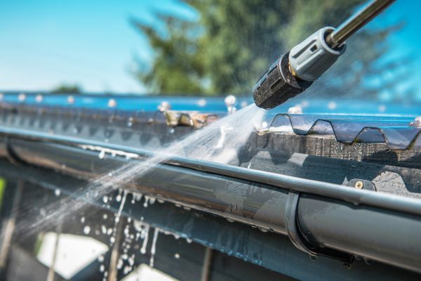 Gutter Jet Washing in Mequon