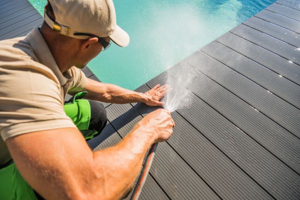 Pool Area Power Washing in Mequon